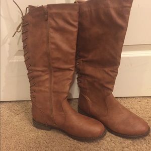 Tall tan boots